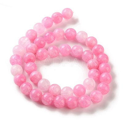 Natural Dyed White Jade Beads Strands G-M402-C03-07-1