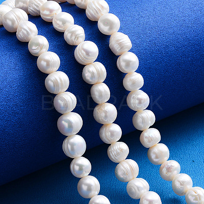 Natural Cultured Freshwater Pearl Beads Strands PEAR-L001-A-08-1