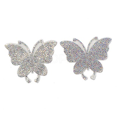Butterfly Glass Rhinestone Patches DIY-NB0005-13-1