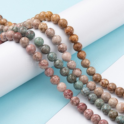 Natural Maifanite/Maifan Stone Beads Strands G-P451-01A-1