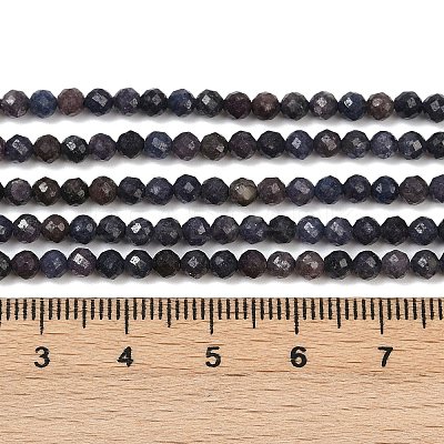 Natural Sapphire Beads Strands G-G204-A01-3.5mm-1