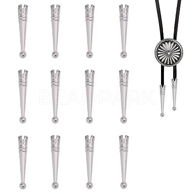 12Pcs Zinc Alloy Cord End FIND-CA0011-78P-1