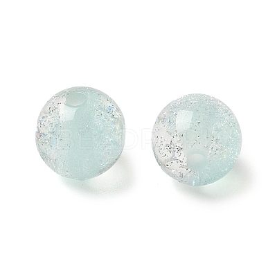 Two Tone Resin Beads RESI-Q025-02A-F-1