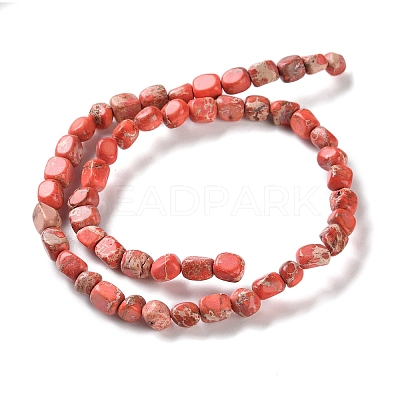 Dyed Natural Imperial Jasper Beads Strands G-U011-A02-01-1