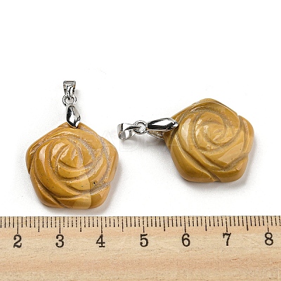 Natural Mookaite Carved Pendants G-I319-02P-A02-1