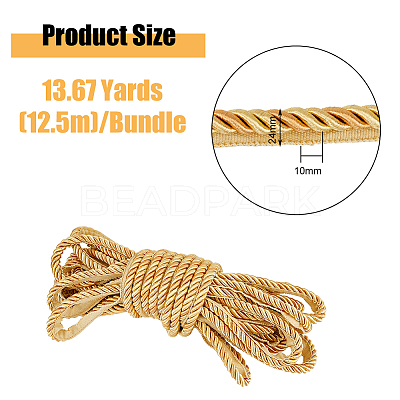 12.5M Polyester Twisted Lip Cord Trim OCOR-WH0071-90A-1