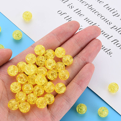 Transparent Crackle Acrylic Beads LS-MACR-S373-66C-N16-1