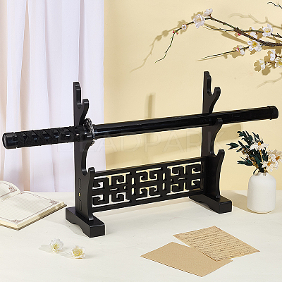 3-Tier MDF Wall Mounted Sword Katana Holder Stands ODIS-WH0030-269B-1