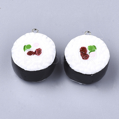 Resin Pendants X-RESI-T028-21-1
