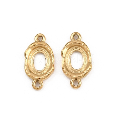 304 Stainless Steel Connector Cabochon Settings STAS-L303-29G-1