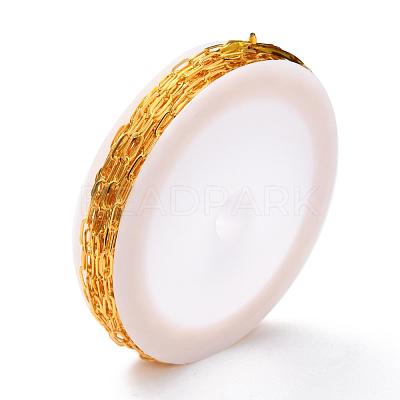 Brass Paperclip Chains X-CHC-S008-001C-G-1