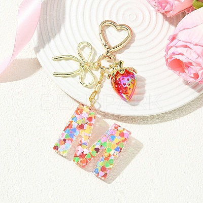 Alloy & Resin Pendant Decorations HJEW-YW00401-03-1