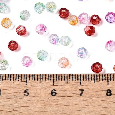 Baking Paint Electroplate Transparent Glass Seed Beads X-SEED-N006-07-1