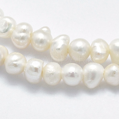Natural Cultured Freshwater Pearl Beads Strands X-PEAR-F007-61-1