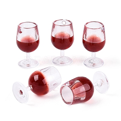 Transparent Resin Pendants RESI-ZX017-79-01-1