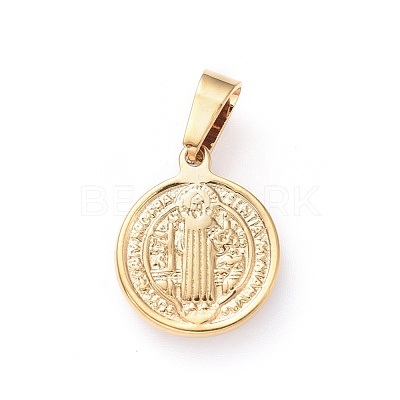 PVD Vacuum Plating 304 Stainless Steel Pendants STAS-H458-36G-D-1
