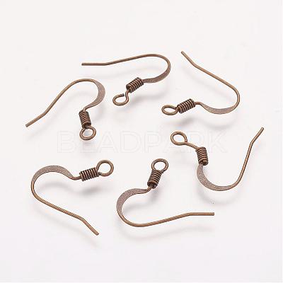 Brass French Earring Hooks KK-Q366-AB-NF-1