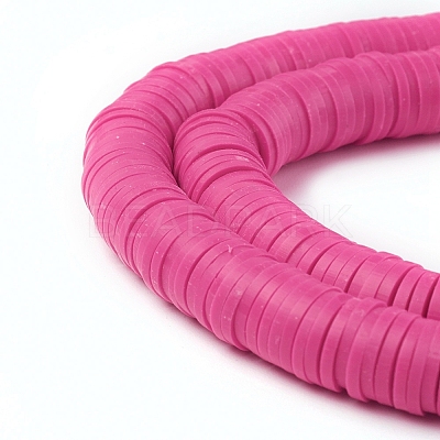 Handmade Polymer Clay Heishi Beads X-CLAY-R067-8.0mm-31-1