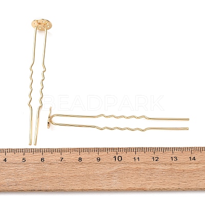 Brass Hair Fork Findings KK-H298-02A-1