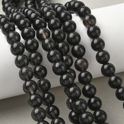 Natural Ice Obsidian Beads Strands G-P590-A01-8mm-03-1
