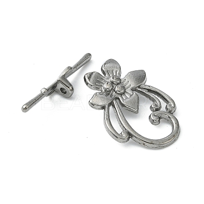Tibetan Style Alloy Toggle Clasps X-K095R052-1