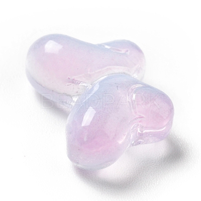 Transparent Baking Paint Glass Beads GLAA-F115-01J-1