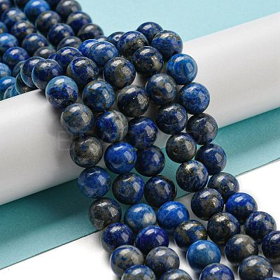 Natural Lapis Lazuli Beads Strands G-E483-17-8mm-1