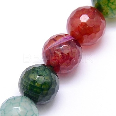 Natural Agate Round Beads Strand X-G-L085-8mm-01-1