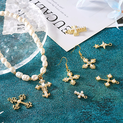 18Pcs 9 Style Alloy Pendants & Chandelier Componenent Links FIND-CD0001-40-1