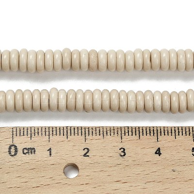 Natural Fossil Beads Strands G-Q159-B34-01-1