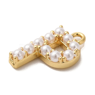 Plastic Imitation Pearl Pendants KK-P230-17G-P-1