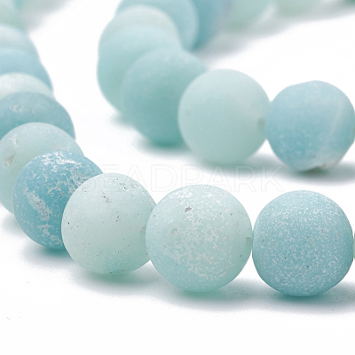 Natural Amazonite Beads Strands X-G-T106-190-1