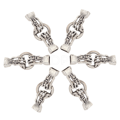 6 Sets Alloy Spring Gate Rings FIND-AR0003-14-1