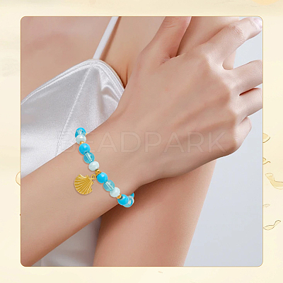 60Pcs 6 Styles Ocean Theme Alloy Pendant Sets FIND-SC0016-91-1