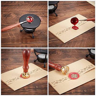 Wax Seal Stamp Set TOOL-WH0079-90-1