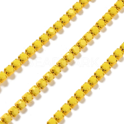 Iron Rhinestone Glass Cup Chain CH-U001-01W-1