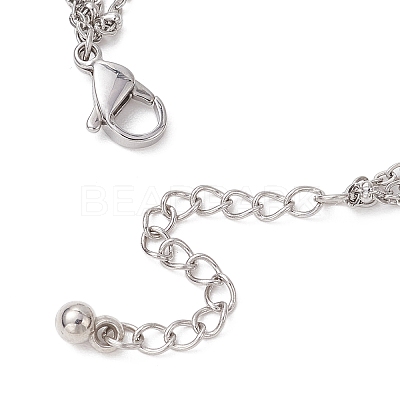 304 Stainless Steel Ring Bracelets BJEW-JB11486-02-1