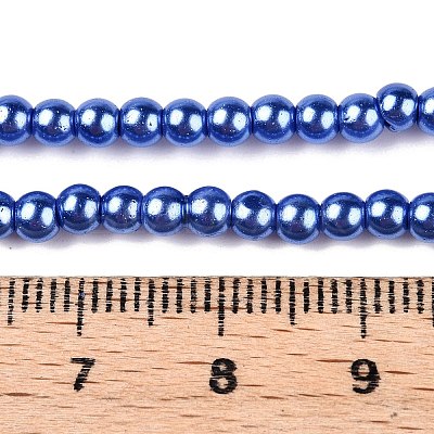 Baking Paint Glass Pearl Bead Strands X-HY-Q003-3mm-28-1