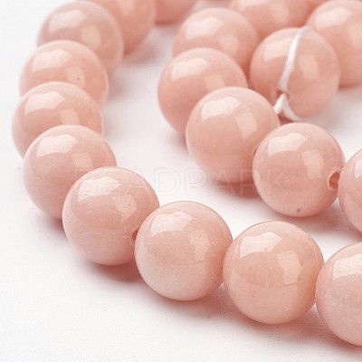 Natural Mashan Jade Round Beads Strands X-G-D263-10mm-XS22-1