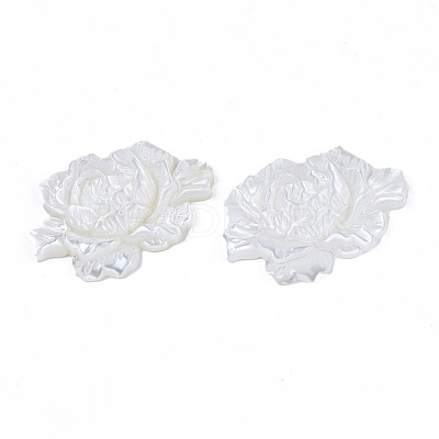 Natural White Shell Link Connectors SSHEL-S258-103A-1