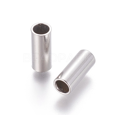 Tarnish Resistant 304 Stainless Steel Tube Beads STAS-F205-03P-G-1