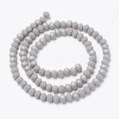 Opaque Solid Color Glass Beads Strands X1-EGLA-A034-P8mm-D10-1