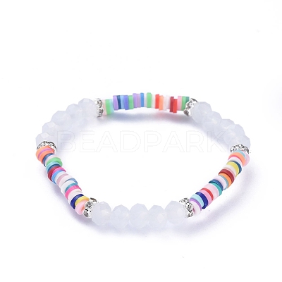 Kids Stretch Bracelets BJEW-JB05194-03-1