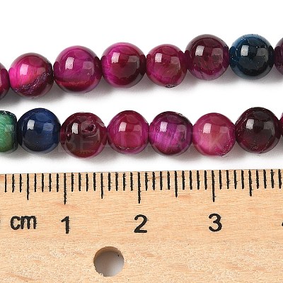 Grade AB Natural Tiger Eye Beads Strands G-F591-18-6mm-06-1