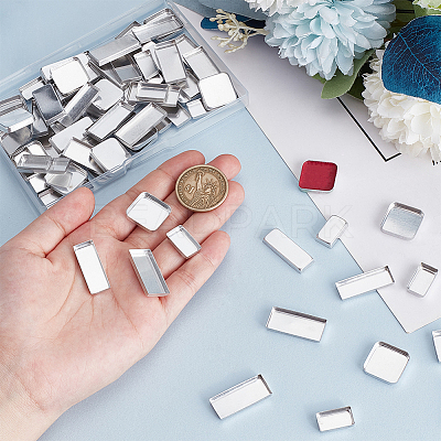 80Pcs 4 Styles Rectangle Aluminum & 20Pcs Square Iron Empty Palette Pans FIND-PH0020-97-1