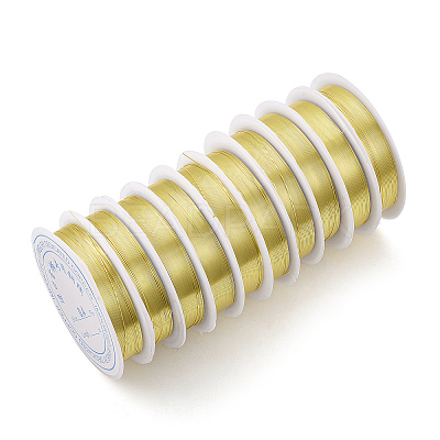 Round Copper Jewelry Wire CWIR-Q006-0.2mm-G-1