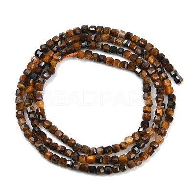 Natural Tiger Eye Beads Strands G-P457-B01-51-1