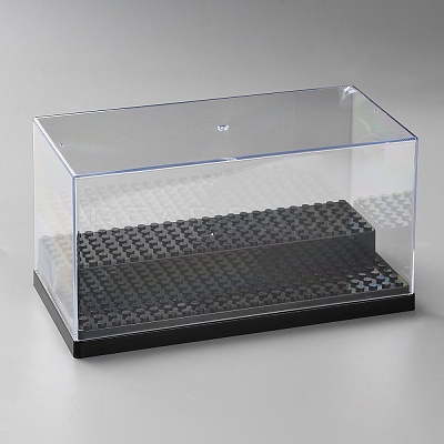 2-tier Transparent Acrylic Toys Action Figures Display Boxs ODIS-WH0030-135-1