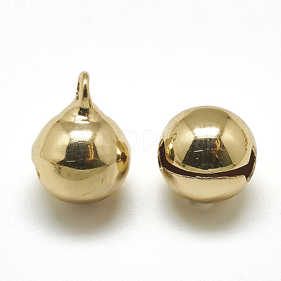 Brass Bell Charms KK-T032-039G-1