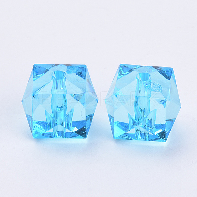 Transparent Acrylic Beads TACR-Q259-8mm-V40-01-1